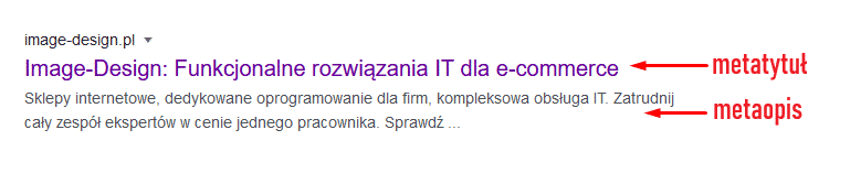 Positionierung von Seiten - Hinzufügen von Metatitel und Metabeschreibung